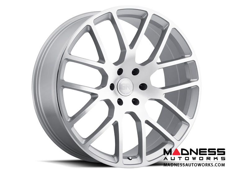 Jeep Custom Wheels (1) - Black Rhino - 22 x 9.5" - Kunene - Silver w/ Mirror Cut Face